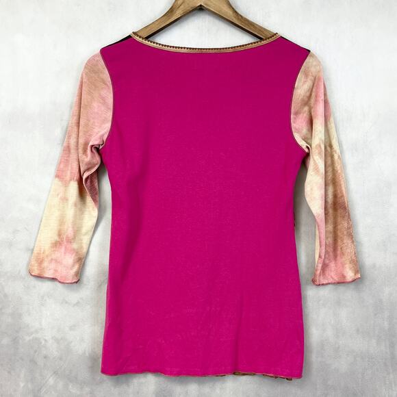 Edista Women Y2K Top Size M Lace Sequin Boho Fairy Grunge Babydoll Phoebe Retro - Picture 4 of 9